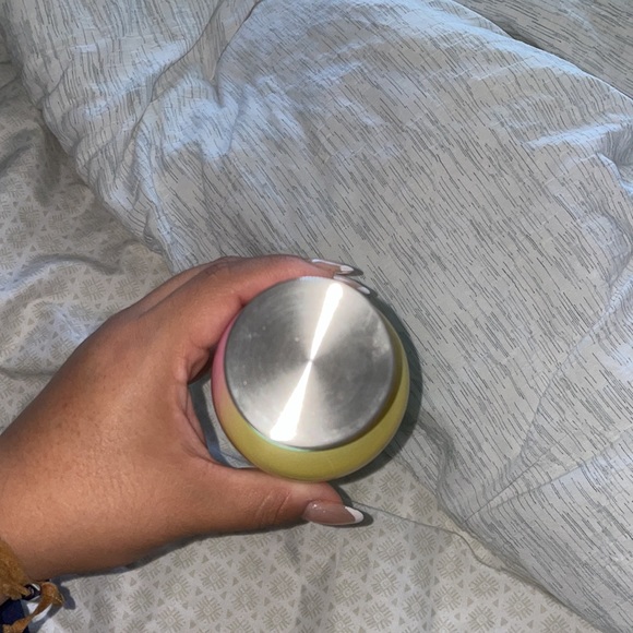 STARBUCKS Pink Yellow Green Ombré Glass Water Bottle. NEW. NEVER USED. 20 oz. - Picture 4 of 5